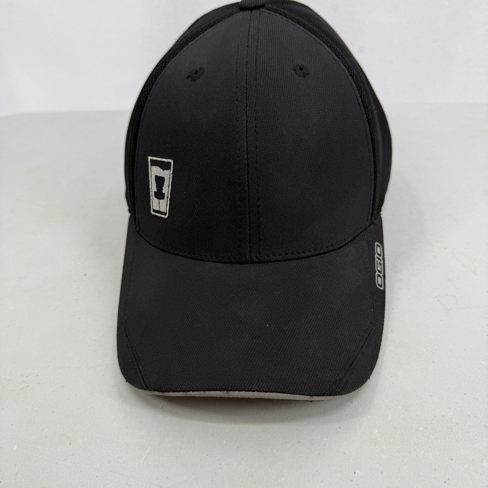 OGIO Endurance Disk‎ Golf Hat Mens L/XL Black Mesh Back Performance Flex Fit Cap
